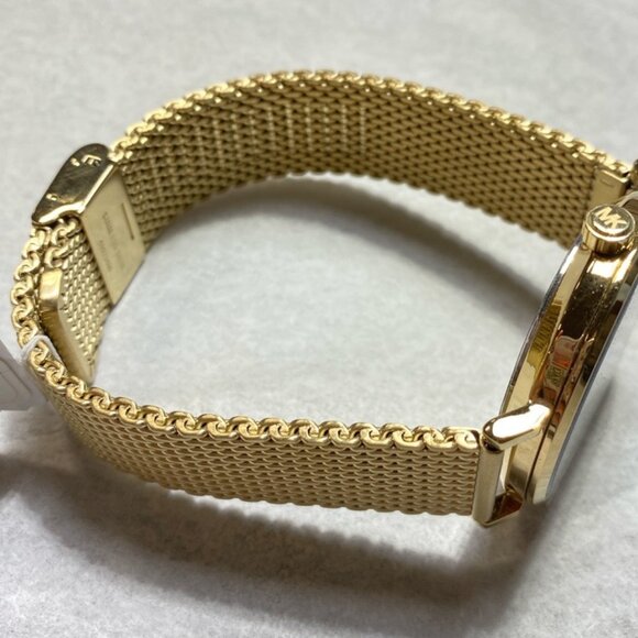 Michael Kors MK7150 Auden Three-Hand Gold-Tone Alloy Watch - Picture 5 of 9